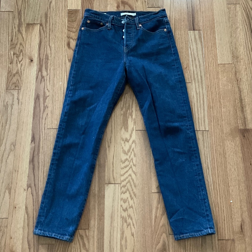 Levi's Dark Blue Straight Leg Women's Jeans